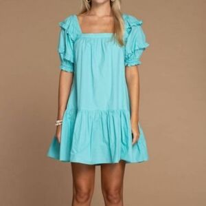 OLIVIA JAMES THE LABEL sophie dress in lagoon